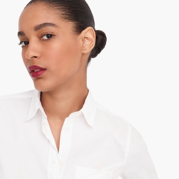 NWT J. Crew Classic Fit Boy Cut Cotton Poplin Button-down Business Casual Shirt - Picture 3 of 6